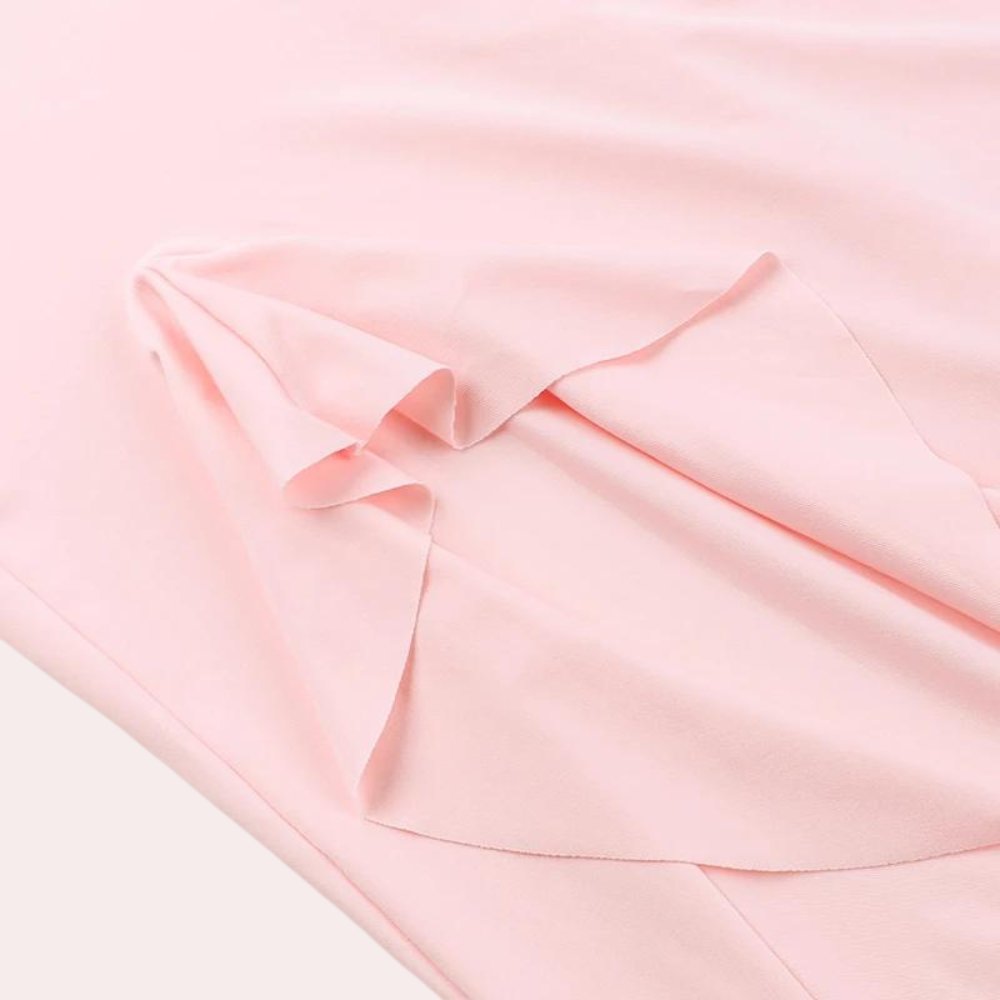 Women's Dress - Sleeveless Maxi - Deep V-Neck - High Slit - Elegant and Flattering