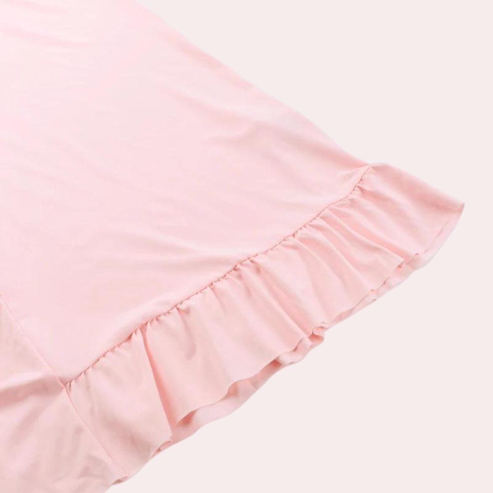 Women's Dress - Sleeveless Maxi - Deep V-Neck - High Slit - Elegant and Flattering