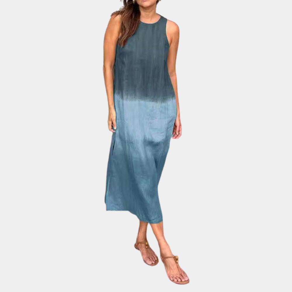Women's Maxi Dress - Sleeveless - Round Neck - Light and Airy - Elegant and Comfortable
