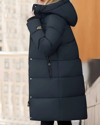 Women’s Puffer Coat - Insulated - Oversized Fit - Hooded - Maxi Length