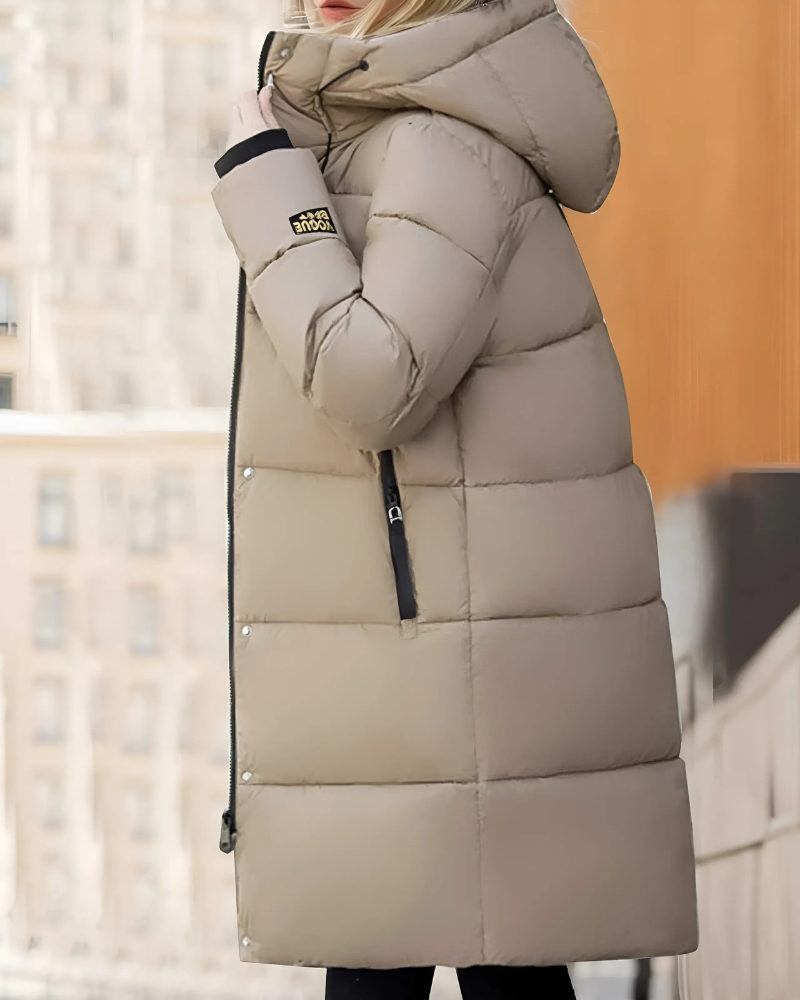 Women’s Puffer Coat - Insulated - Oversized Fit - Hooded - Maxi Length