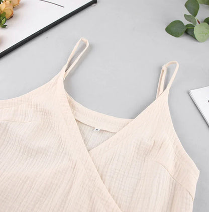 Women's Wrap Dress - Adjustable Fit - Elegant V-neckline - Knee Length