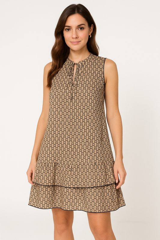 Women's Dress – Sleeveless – Relaxed Fit – Ruffle Hem – Breathable Lightweight Design