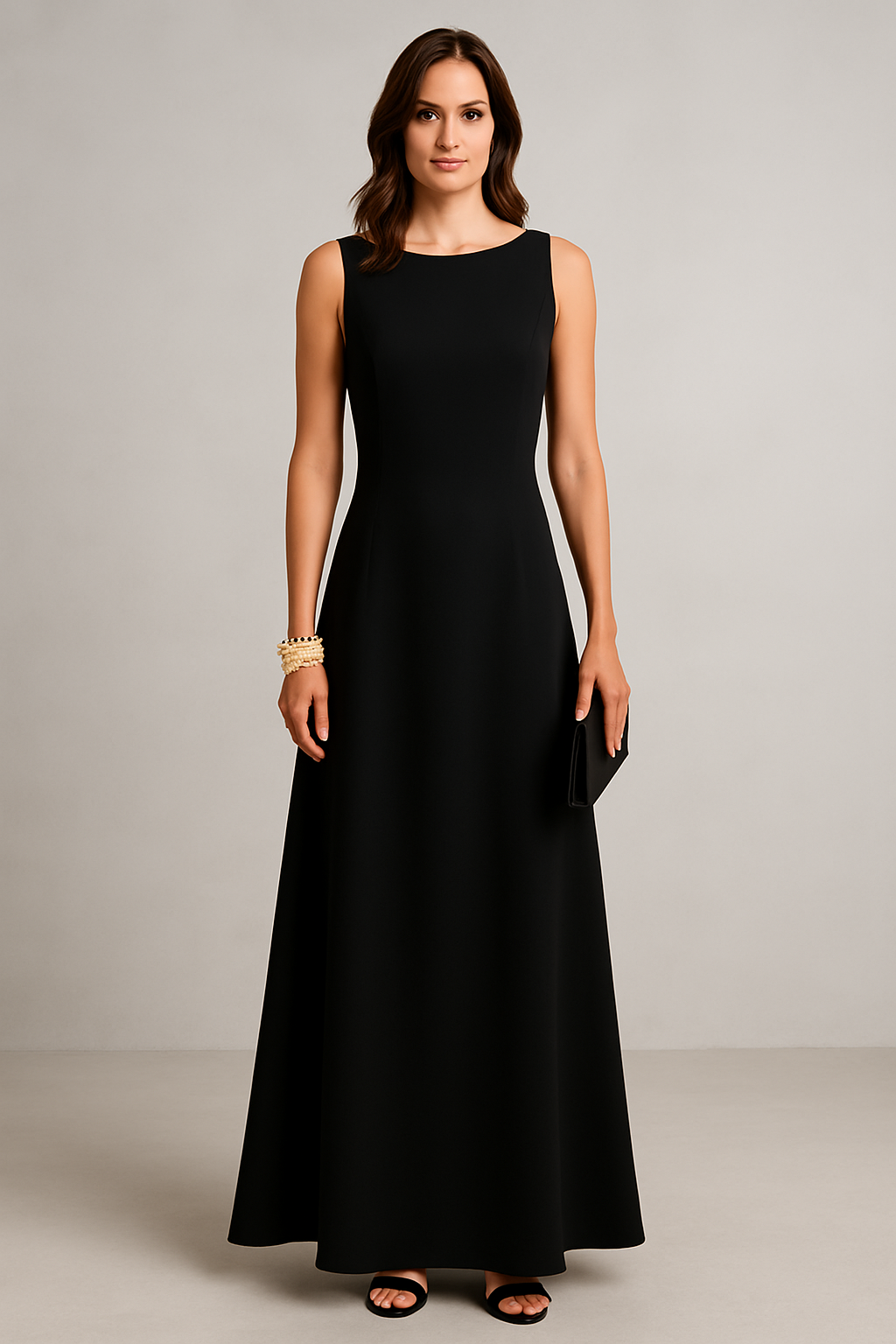 Women's Dress – Sleeveless Midi Length – Relaxed Fit – Soft Breathable Comfort