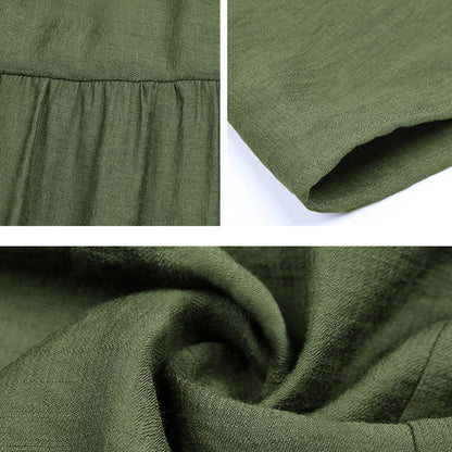 Women's Dress - Sleeveless A-line - V-neck - Light and Airy - Casual Mini