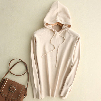 Isla Relaxed Fit Hoodie | Drawstring Hood Ribbed Cuffs Hoodie