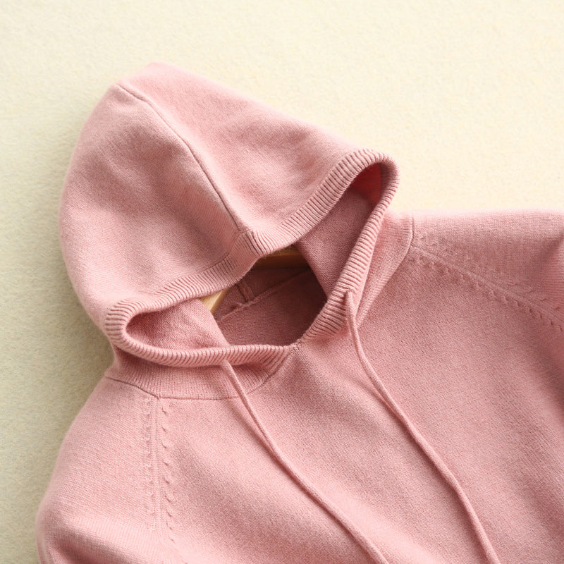 Isla Relaxed Fit Hoodie | Drawstring Hood Ribbed Cuffs Hoodie