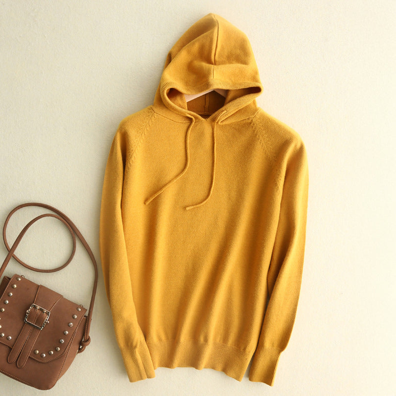 Isla Relaxed Fit Hoodie | Drawstring Hood Ribbed Cuffs Hoodie