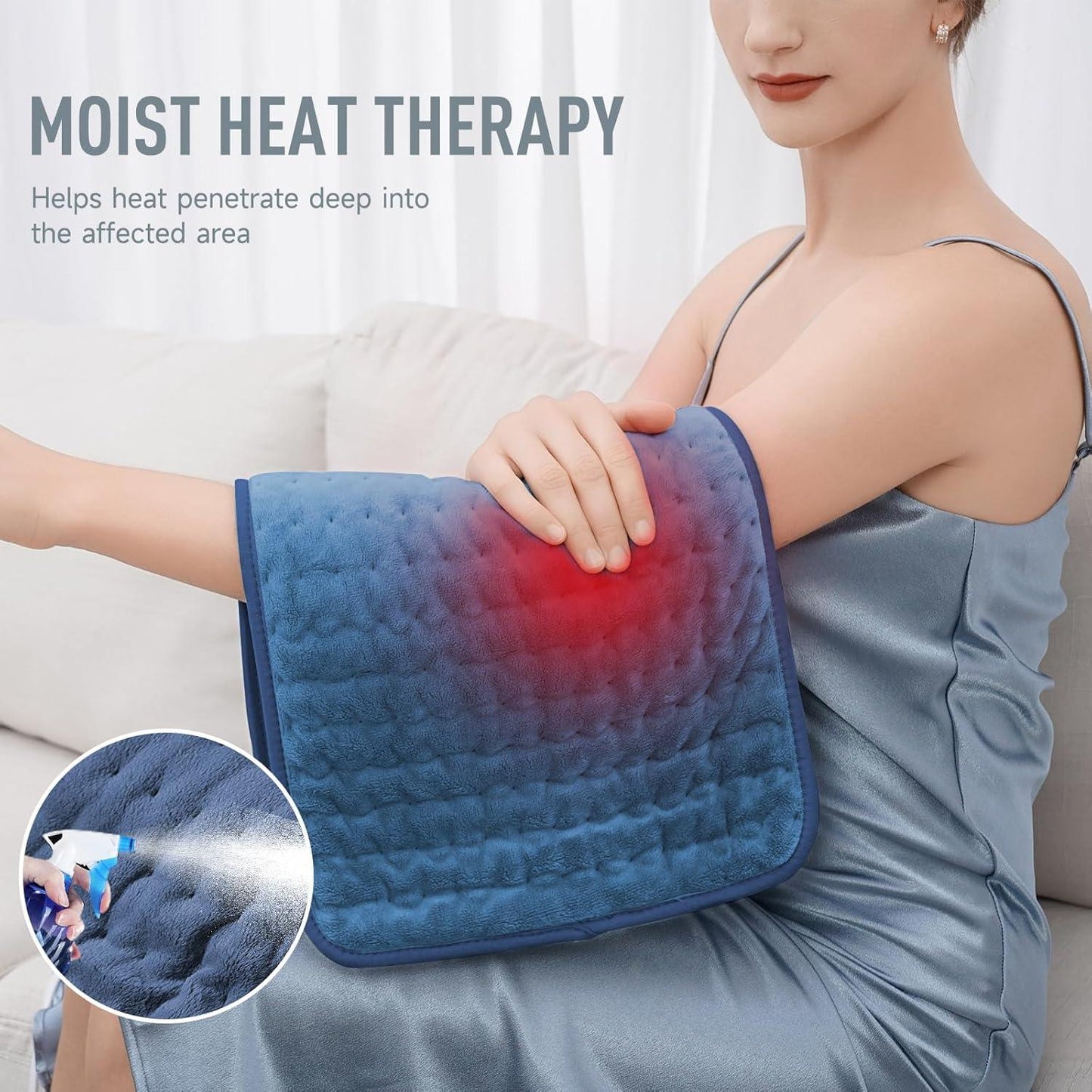 Adjustable Temperature Heating Pad with Digital Controller