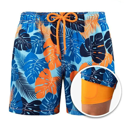 Men's Swim Trunks – Relaxed Fit – Quick-Drying Breathable Fabric – Mid Length
