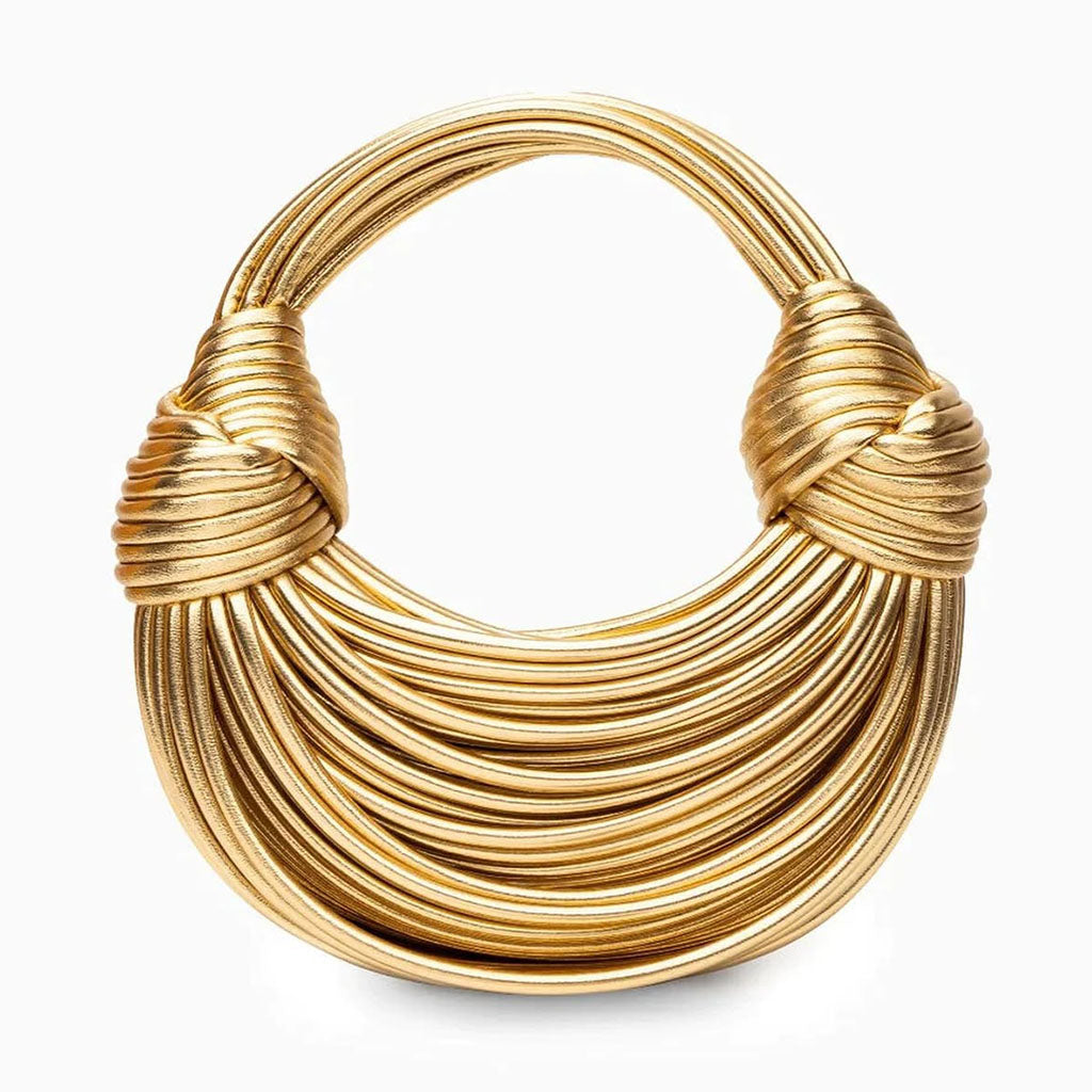 Isla Structured Handbag | Knot Detail Tubular Handbag