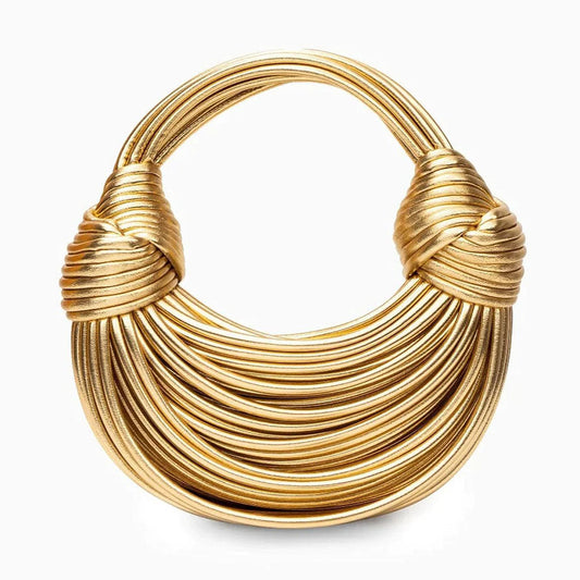 Isla Structured Handbag | Knot Detail Tubular Handbag