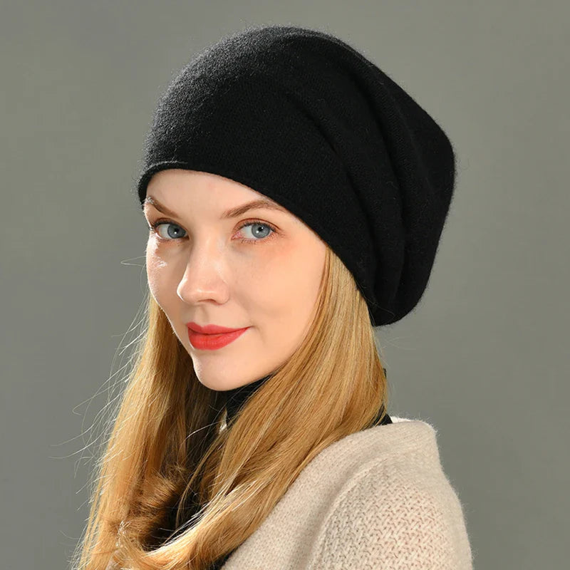 Isla Wool-Blend Slouchy Fit Beanie | Casual Slouchy Beanie