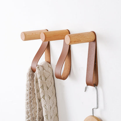 Minimalist Leather Loop Wall Hook
