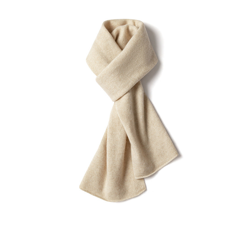 Isla Wool-Blend Soft Knit Scarf | Solid Neck Coverage Scarf