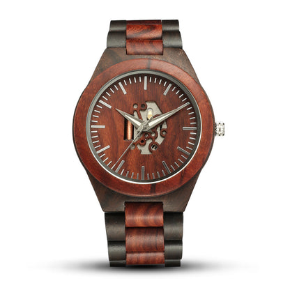 Harry Wood Skeleton Watch | Skeleton Dial Link Bracelet Watch