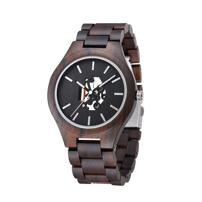 Harry Wood Skeleton Watch | Skeleton Dial Link Bracelet Watch