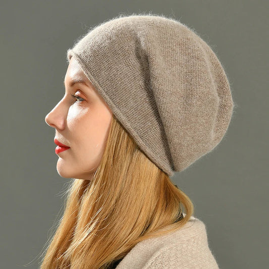 Isla Wool-Blend Slouchy Fit Beanie | Casual Slouchy Beanie