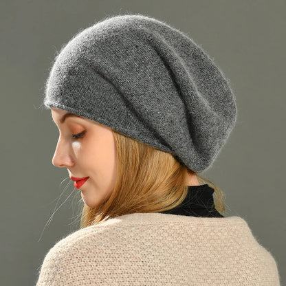 Isla Wool-Blend Slouchy Fit Beanie | Casual Slouchy Beanie