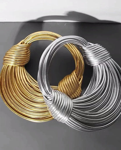 Isla Structured Handbag | Knot Detail Tubular Handbag