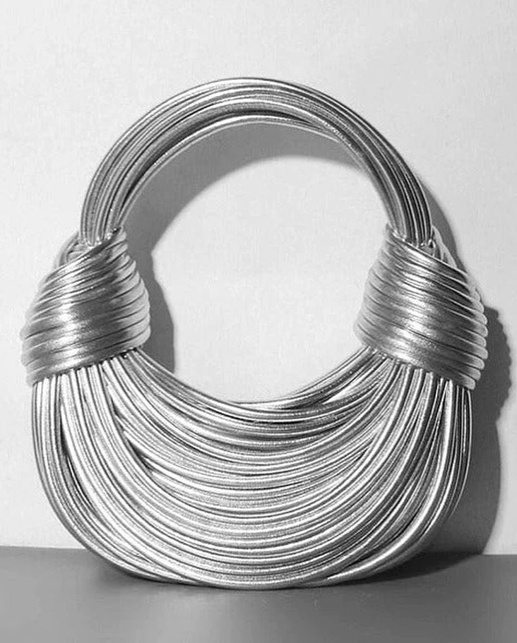 Isla Structured Handbag | Knot Detail Tubular Handbag