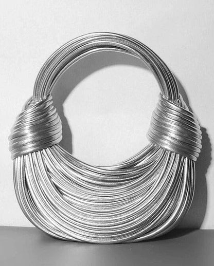 Isla Structured Handbag | Knot Detail Tubular Handbag