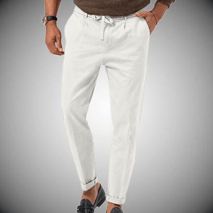 Men's Trousers – Relaxed Fit – Tapered Leg – Lightweight and Breathable – Drawstring Waist