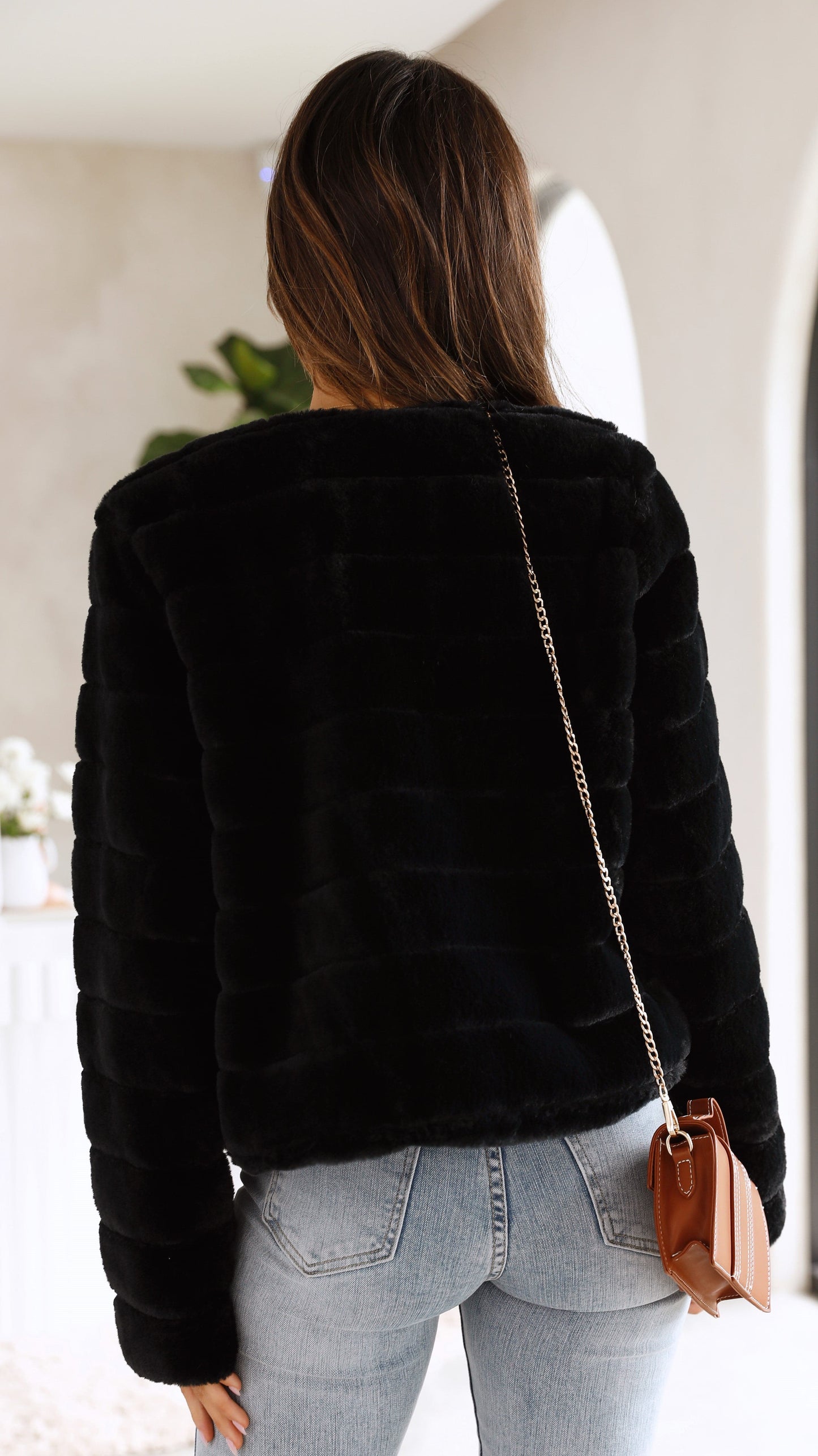 Dame Kort Jakke – Struktur Pasform – Quiltet Design – Åben Front