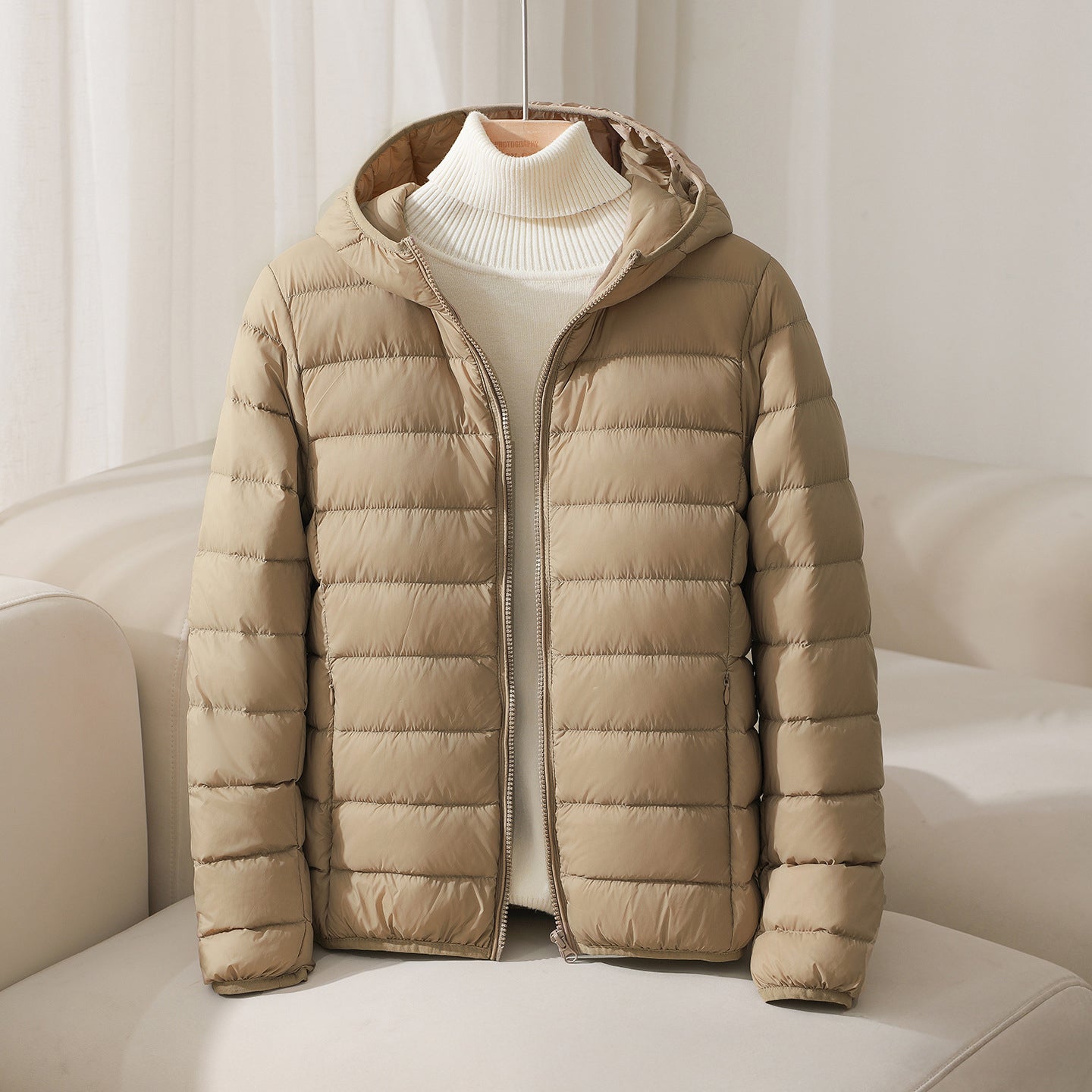 Scarlett Quilted Hooded Jacket | Casual Solid Hip-Length Jacket