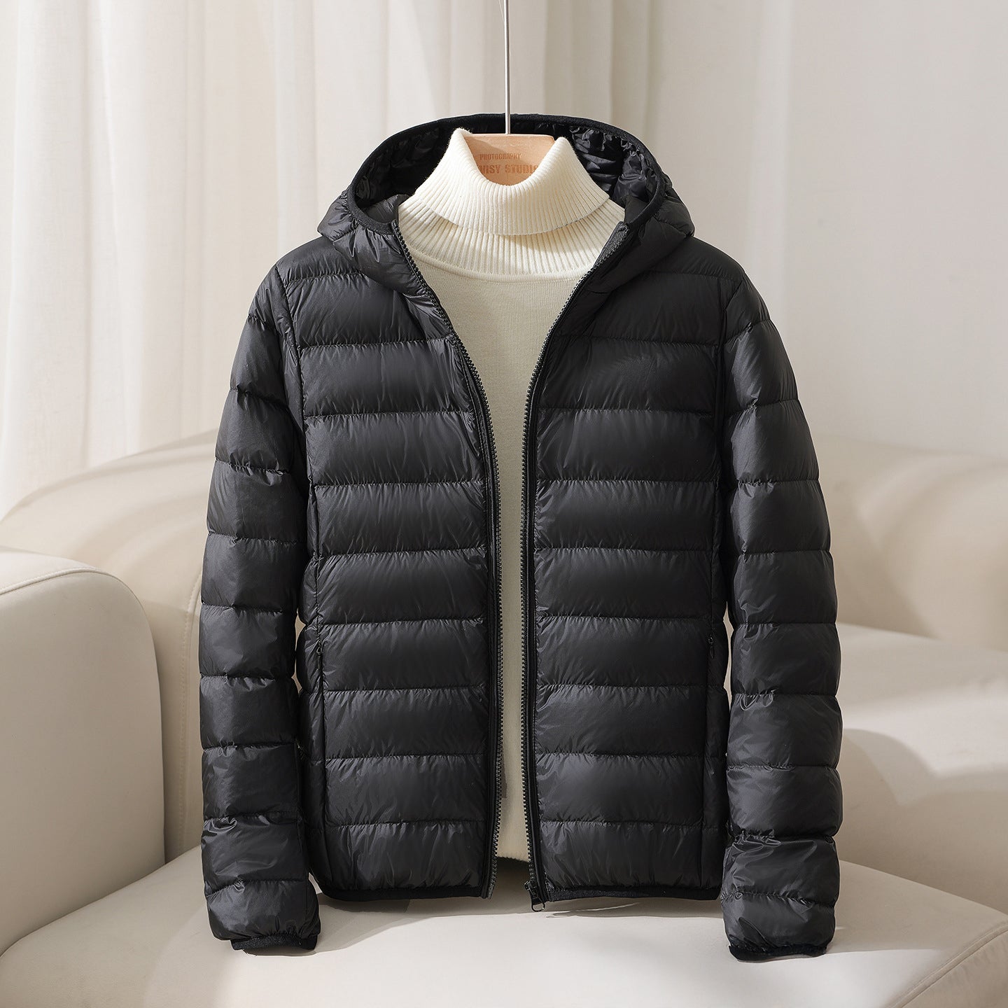 Scarlett Quilted Hooded Jacket | Casual Solid Hip-Length Jacket
