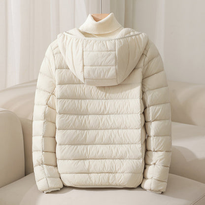Scarlett Quilted Hooded Jacket | Casual Solid Hip-Length Jacket