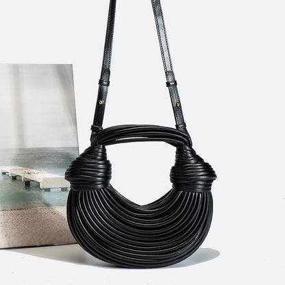 Isla Structured Handbag | Knot Detail Tubular Handbag