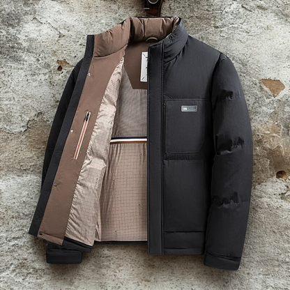 Men’s Jacket - Insulated - Regular Fit - Stand Collar - Full Zip Closure