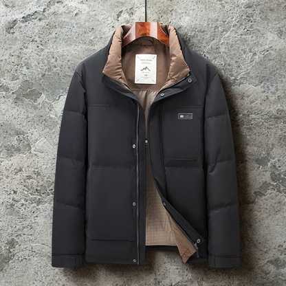 Men’s Jacket - Insulated - Regular Fit - Stand Collar - Full Zip Closure