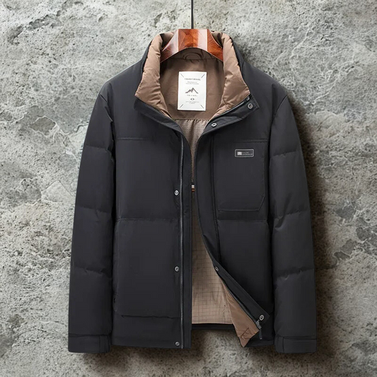 Men’s Jacket - Insulated - Regular Fit - Stand Collar - Full Zip Closure