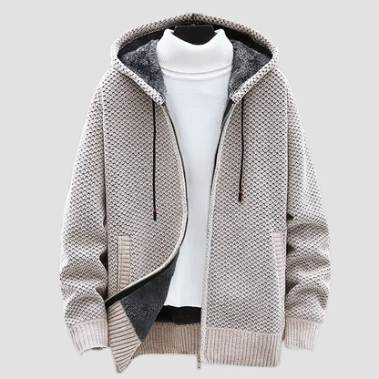 Jack Relaxed Fit Full-Zip Hoodie | Faux Shearling Lined Zip Front Hoodie
