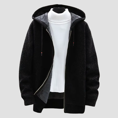 Jack Relaxed Fit Full-Zip Hoodie | Faux Shearling Lined Zip Front Hoodie