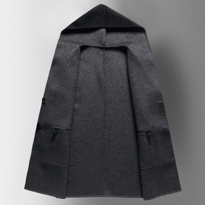 James Wool-Blend Coat | Hooded Reversible Men’s Coat