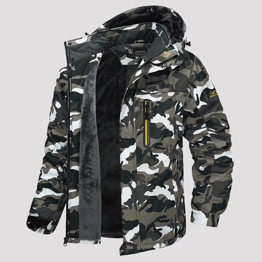 Henry Regular Fit Hooded Jacket | Fleece-Lined Zip Pockets Jacket