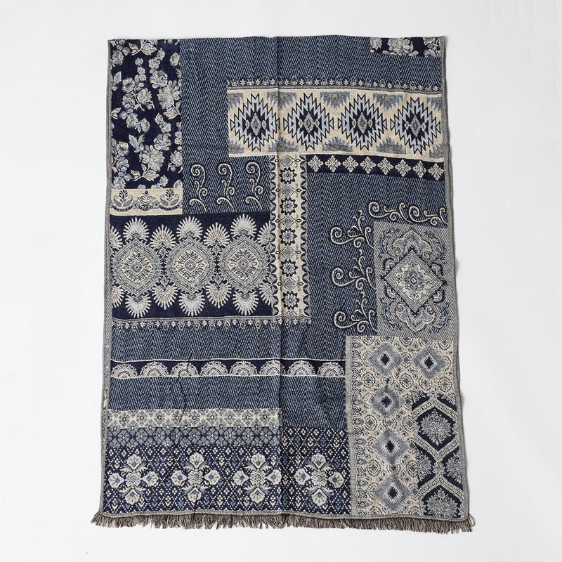 Noah Woven Scarf | Elegant Jacquard Patterned Scarf