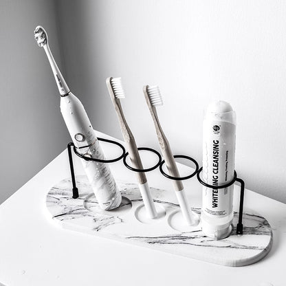 Minimalist Marble Base Toothbrush Holder
