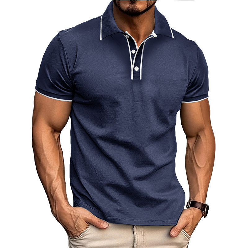 Men's Polo Shirt – Athletic Fit – Breathable Cotton Blend – Short Sleeve