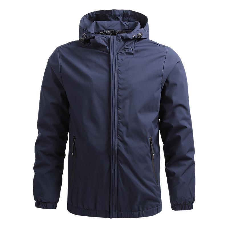 Men's Jacket with Hood – Regular Fit – Water-Resistant – Zipper – Casual Outerwear