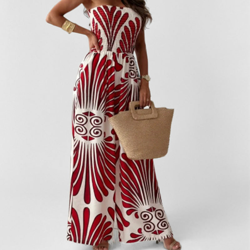 Dame Jumpsuit – Off-Shoulder – Smockliv – Vide Ben – Let og Åndbar