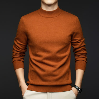 Men's Pullover Sweater – Slim Fit – Soft Cotton – Ribbed Crew Neck Casual Look