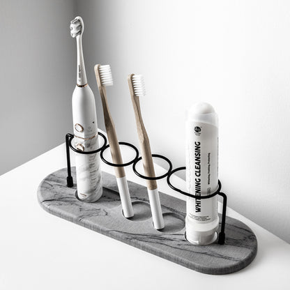 Minimalist Marble Base Toothbrush Holder