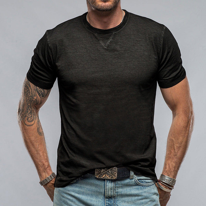 Men's T-shirt – Relaxed Fit – Round Neck – Short Sleeve – Soft and Breathable Design