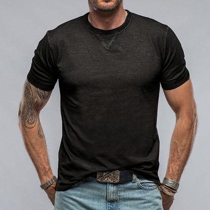 Men's T-shirt – Relaxed Fit – Round Neck – Short Sleeve – Soft and Breathable Design