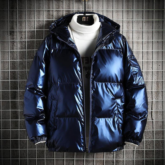 Men’s Puffer Coat - Woven - Oversized Fit - Hooded - Quilted - Water-Resistant