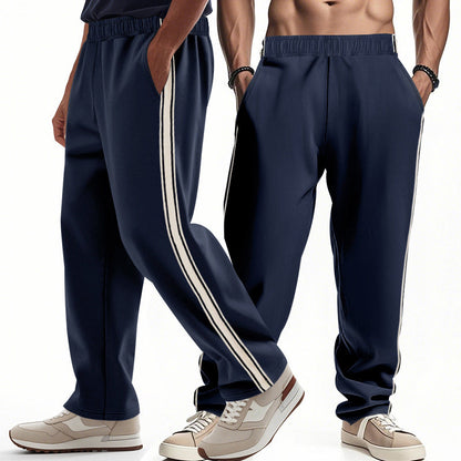 Men's Jogging Pants – Relaxed Fit – Lightweight Breathable Fabric – Elastic Waist – Side Pockets